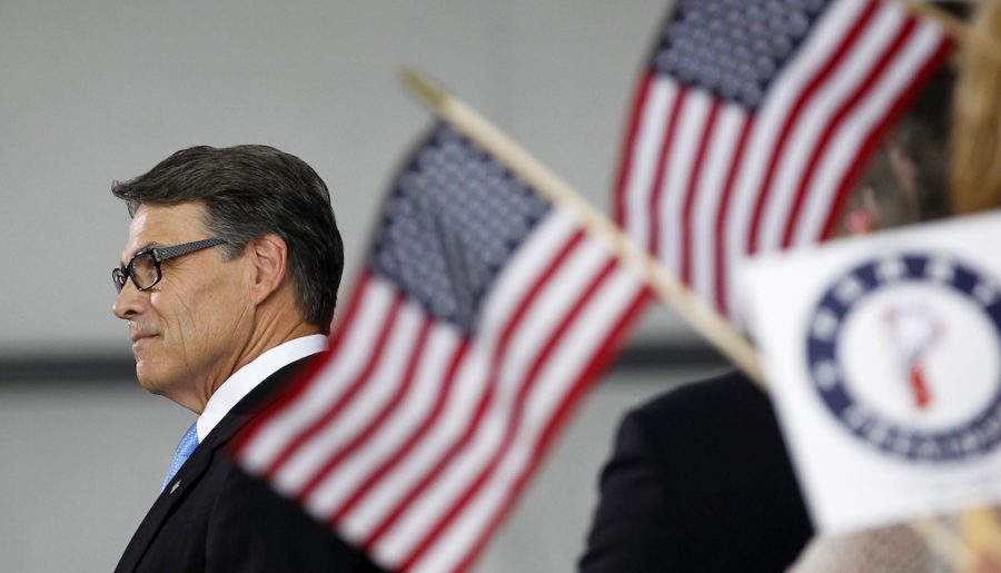 Former+Texas+Gov.+Rick+Perry+speaks+to+supporters+after+announcing+the+launch+of+his+presidential+campaign+for+the+2016+elections+Thursday+in+Addison.+Perry+opened+his+second+bid+for+the+Republican+presidential+nomination+Thursday%2C+pledging+to+end+an+era+of+failed+leadership+and+hoping+this+campaign+will+go+better+than+his+last+one.+%28AP+Photo%2FTim+Sharp%29