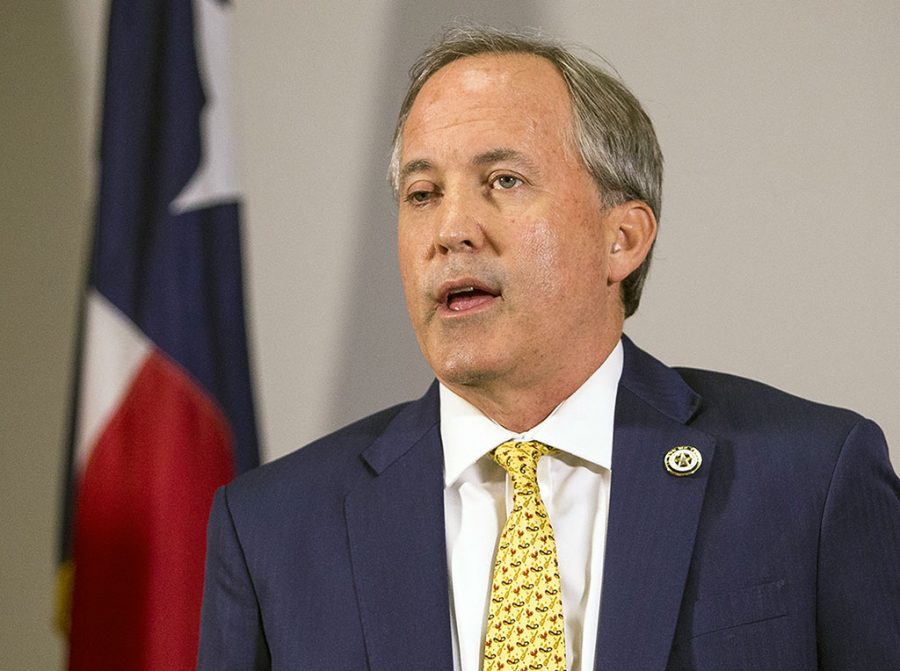 Texas+Attorney+General+Ken+Paxton+speaks+at+a+news+conference