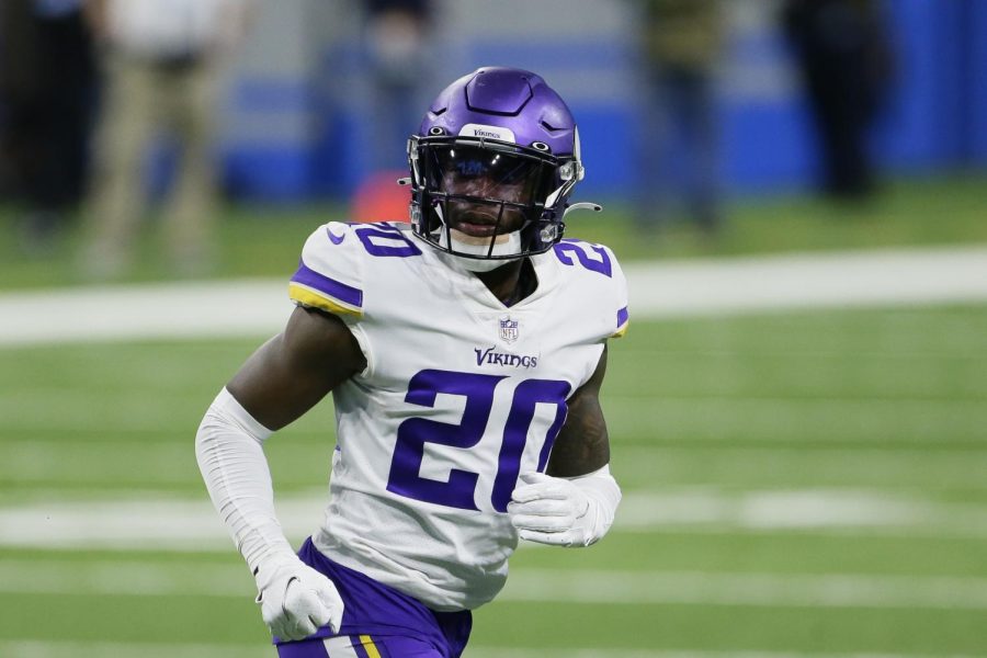 Minnesota Vikings cornerback Jeff Gladney plays during the second half of an NFL football game against the Detroit Lions, Jan. 3, 2021, in Detroit. Gladney, a defensive back for the Arizona Cardinals, died in a car crash in Dallas.