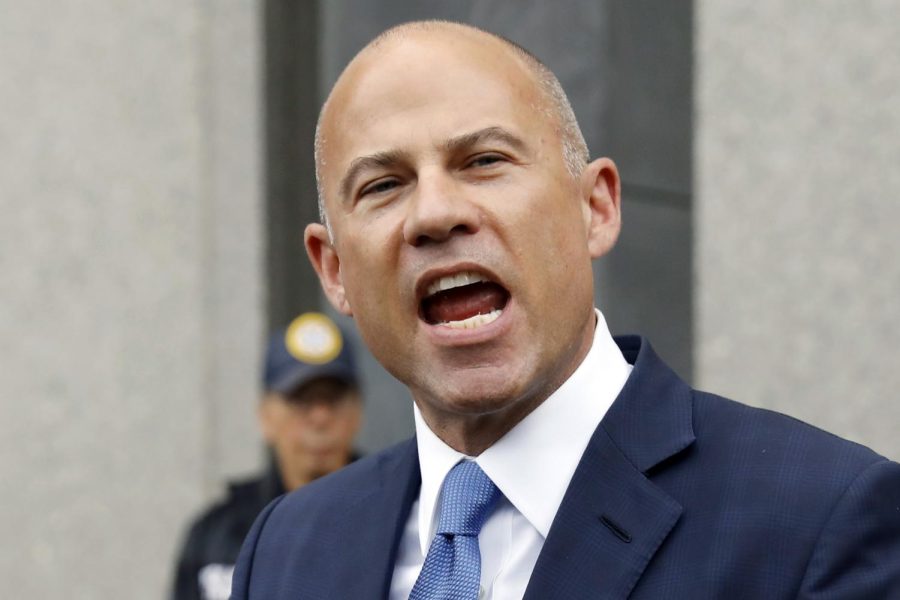 Michael Avenatti makes a statement to the press as he leaves a federal court in 2019. Judge Jesse M. Furman, after sentencing Avenatti on Thursday for stealing from Stormy Daniels, said he believed the sentence would “send a message to lawyers if they go astray.