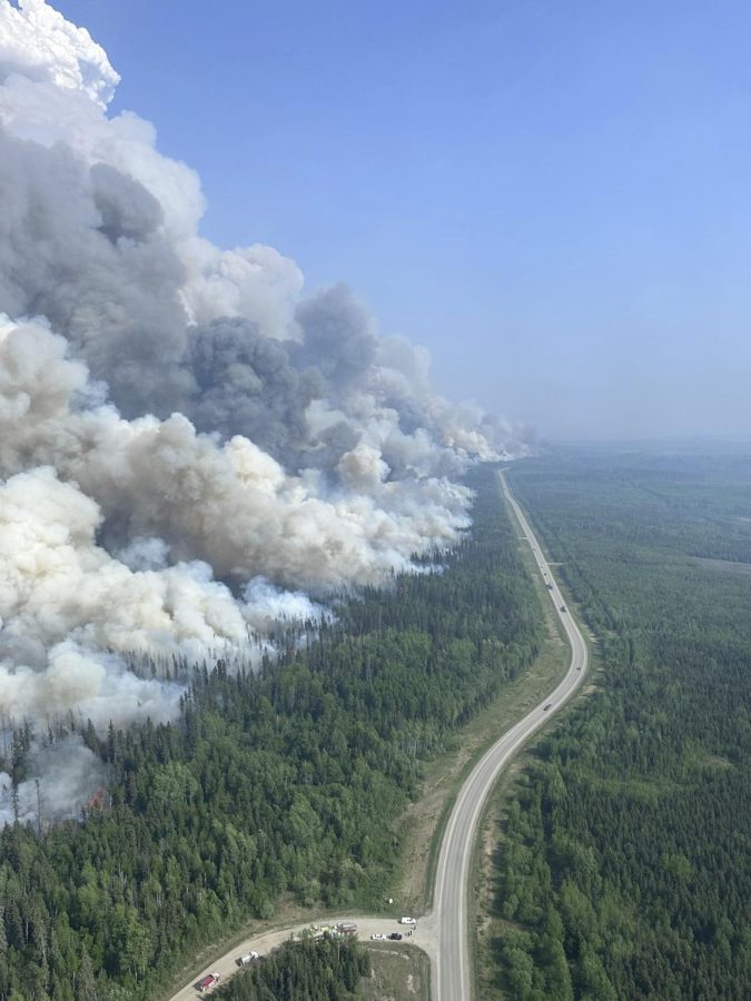 Smoke rises in a four-day fire
