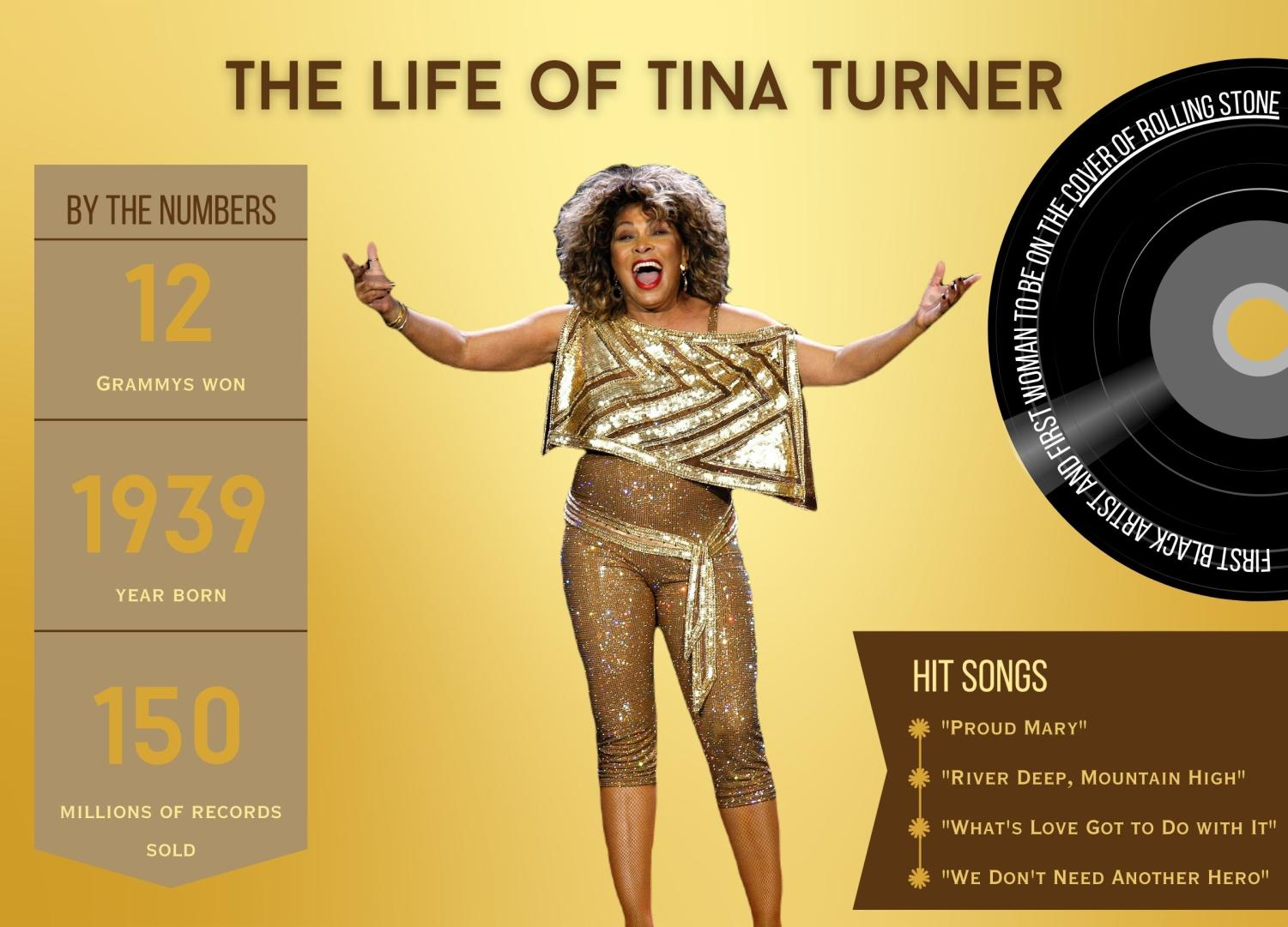 Infographic on life of Tina Turner