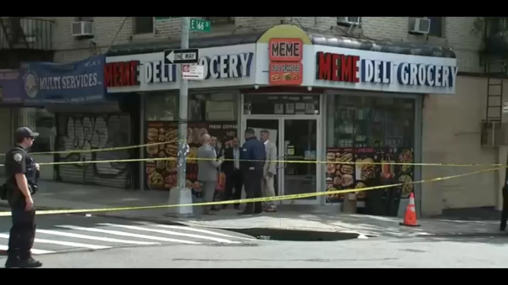 Police investigate a deadly collision near College Avenue and East 166th Street in the Bronx
