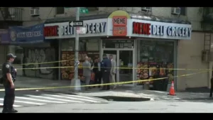 Police investigate a deadly collision near College Avenue and East 166th Street in the Bronx